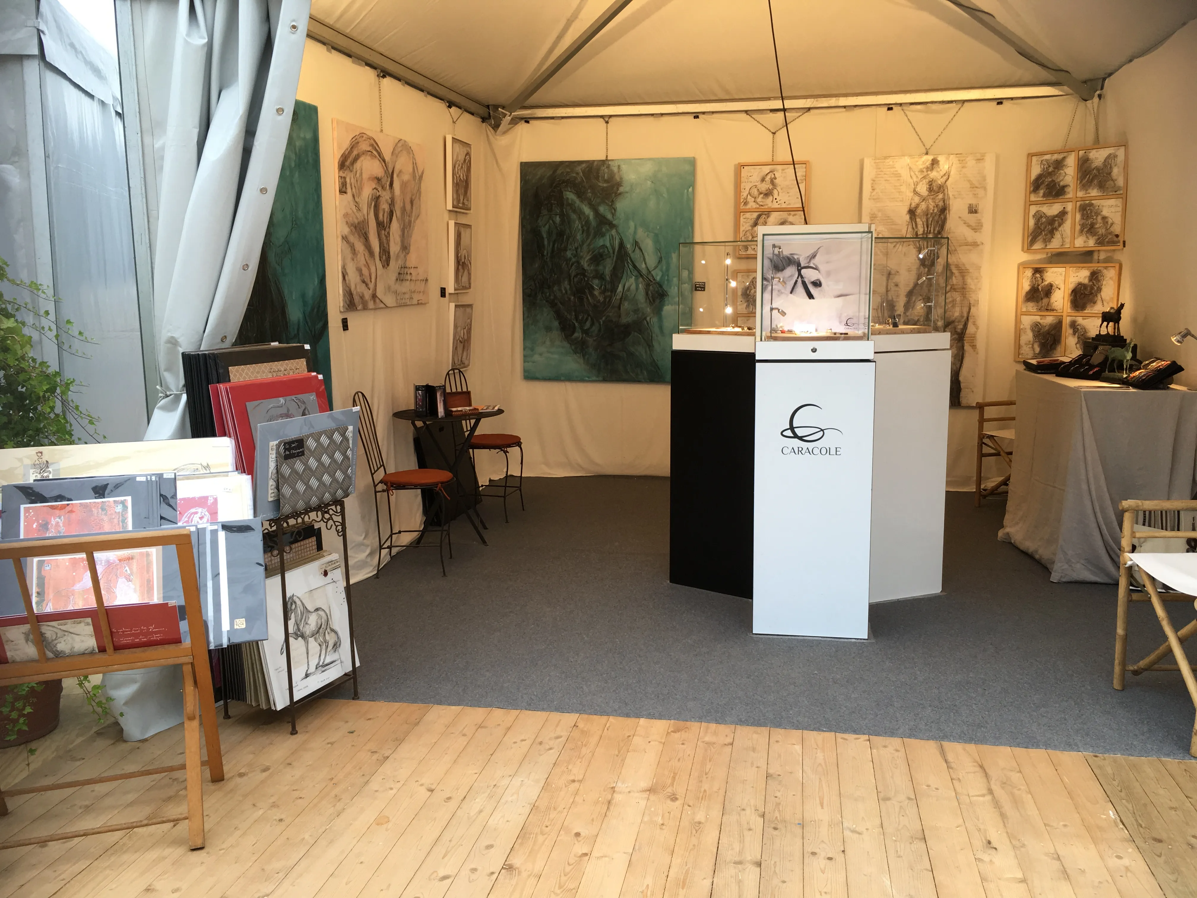 Stand de Graziella à Burghley UK-Horse Trials 4°